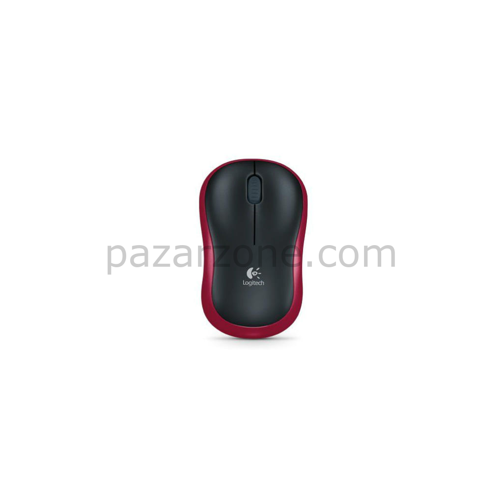 LOGITECH 910-002237, M185 Kırmızı, USB Nano 2,4G Kablosuz, 1000dpi, Optik, 3 Tuşlu, 12ay Pil Ömrü, Mouse