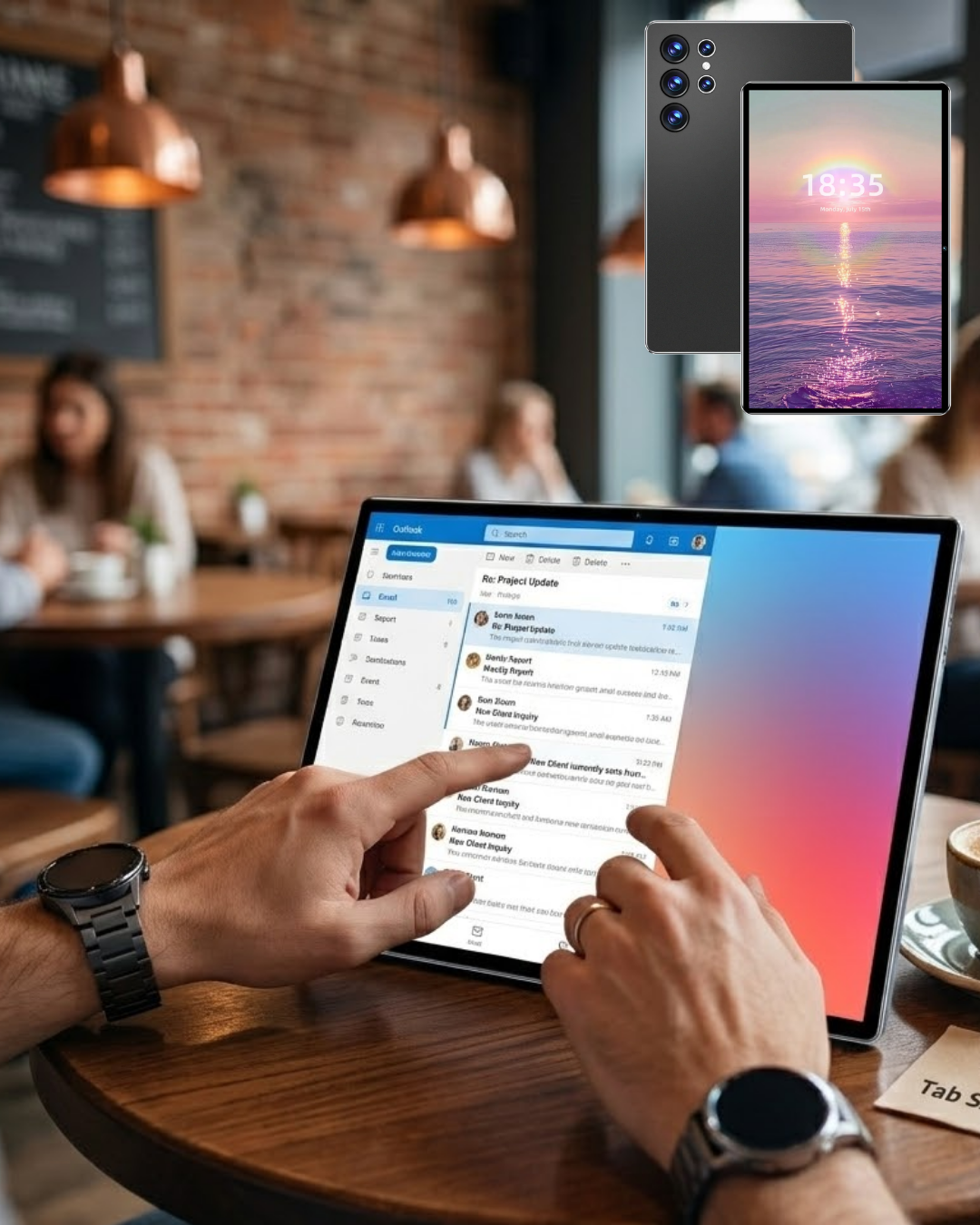 Klavyeli Android Tablet 1TB Hafıza 16GB RAM Kalem ve Kılıf Hediyeli