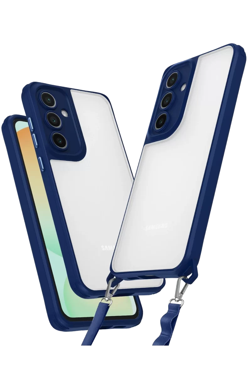 Newface Samsung Galaxy A14 4G Kılıf Penta Silikon Kılıf - Lacivert