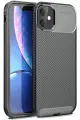 Newface Apple iPhone 11 Kılıf Auto Focus Karbon Kapak - Siyah
