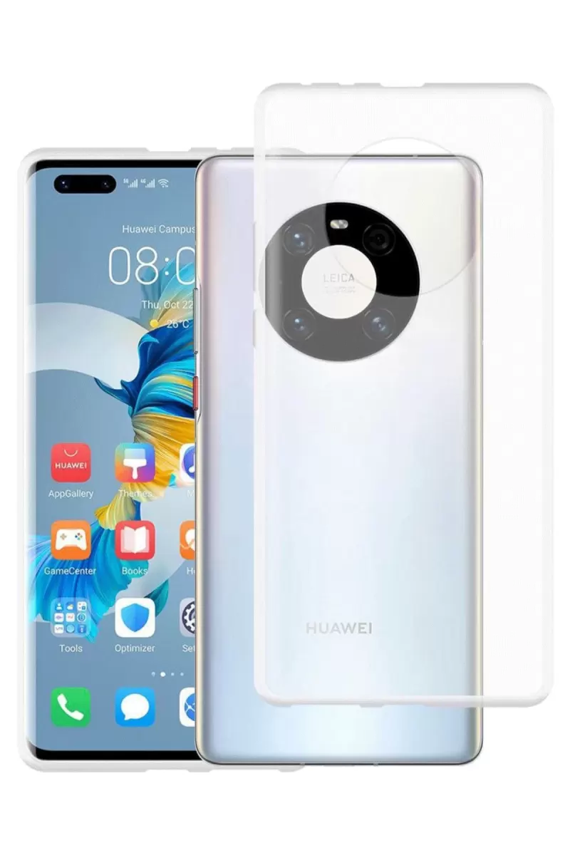 Newface Huawei Mate 40 Pro Kılıf Lüx Şeffaf Silikon