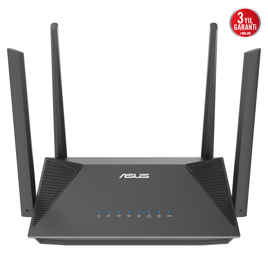 ASUS RT-AX52 Pro, AX3000, 3 Port, 3000Mbps,  Dual Band, WİFİ 6, AiMesh, Extendable Router