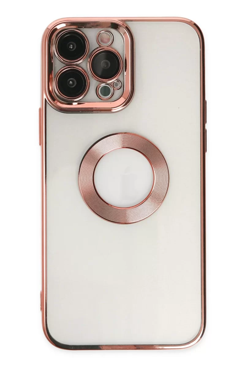 Newface Apple iPhone 14 Pro Max Kılıf Slot Silikon - Rose Gold