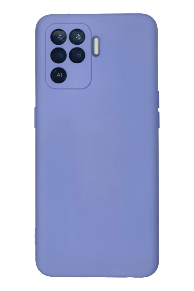Newface Oppo Reno 5 Lite Kılıf Nano içi Kadife Silikon - Lila
