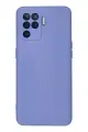 Newface Oppo Reno 5 Lite Kılıf Nano içi Kadife Silikon - Lila