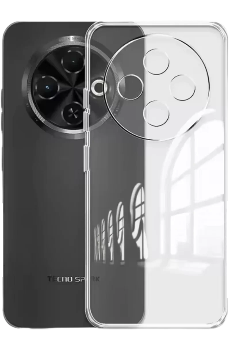 Newface Tecno Spark 30C Kılıf Lüx Şeffaf Silikon