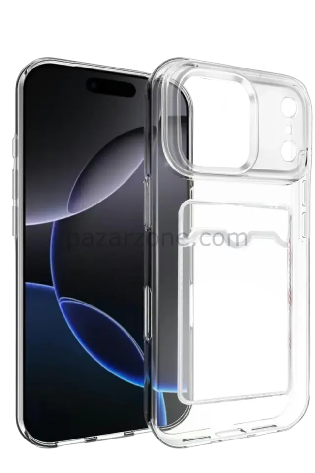 Newface Apple iPhone 17 Pro Max Kart Şeffaf Silikon - Şeffaf