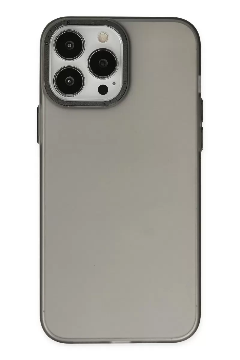 Newface Apple iPhone 14 Pro Max Kılıf Modos Metal Kapak - Siyah