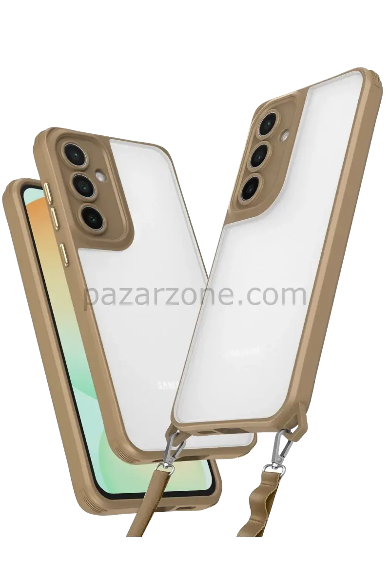 Newface Samsung Galaxy A14 4G Kılıf Penta Silikon Kılıf - Çöl Titanyum
