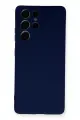 Newface Samsung Galaxy S21 Ultra Kılıf Nano içi Kadife Silikon - Lacivert