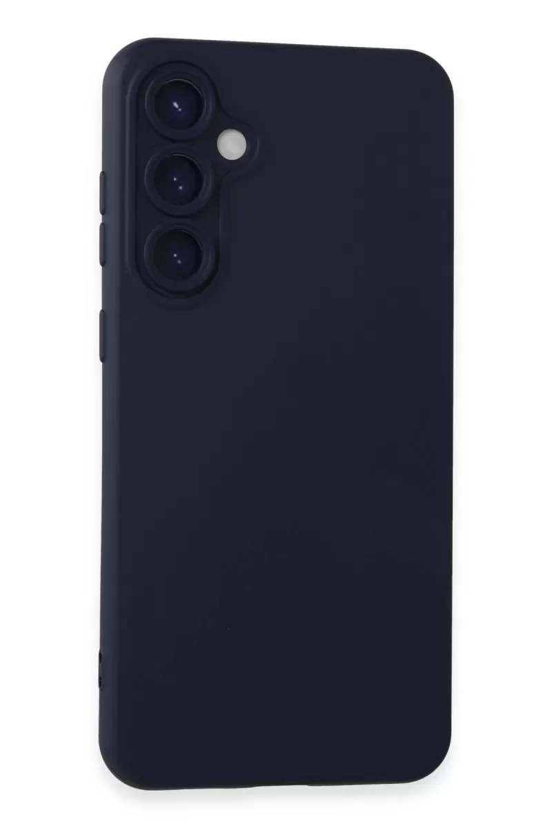 Newface Samsung Galaxy S24 Kılıf Nano içi Kadife Silikon - Lacivert