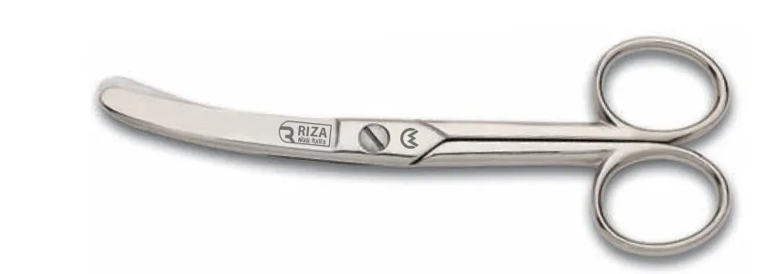 Rıza M-159 Eğri Manifatura Makası No: 5 İnç / 12,70 Cm - Nikel Kaplama