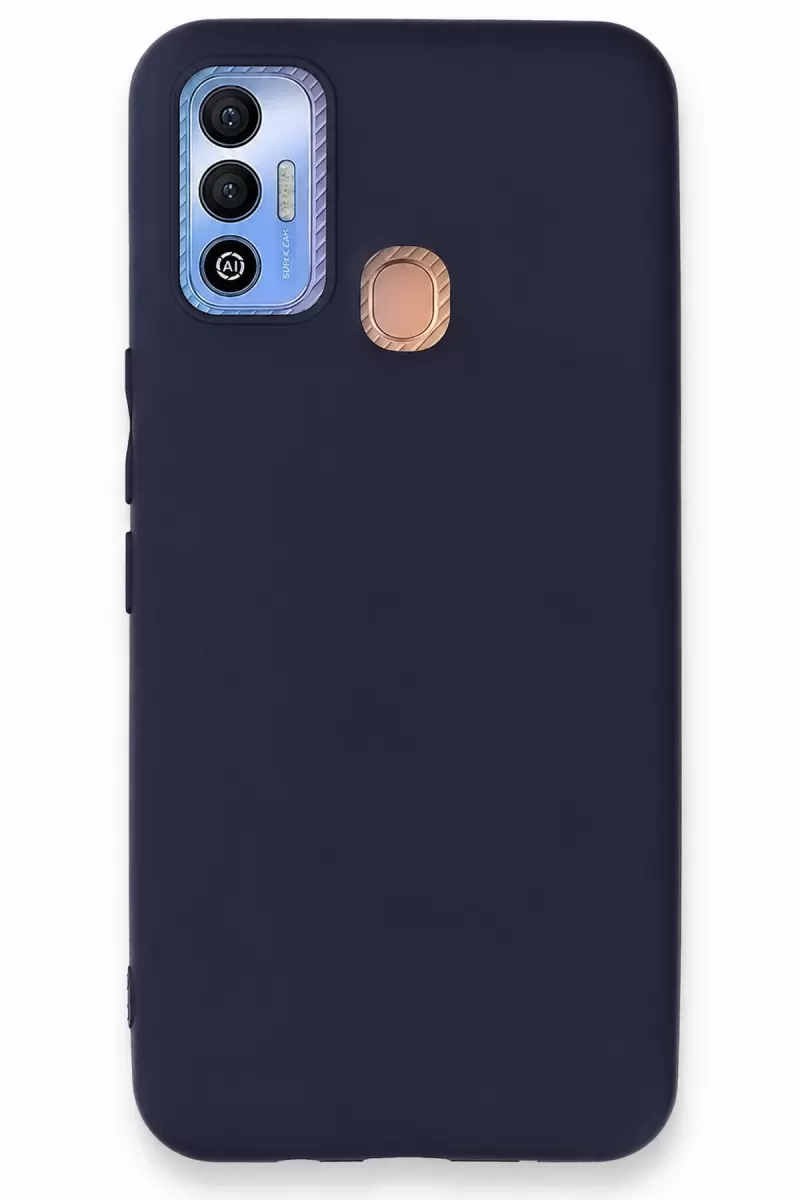 Newface Tecno Spark 7T Kılıf First Silikon - Lacivert