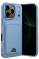 Newface Apple iPhone 17 Pro Max Kelvin Kartvizitli Silikon - Mavi