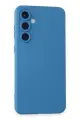 Newface Samsung Galaxy S24 Kılıf Nano içi Kadife Silikon - Mavi