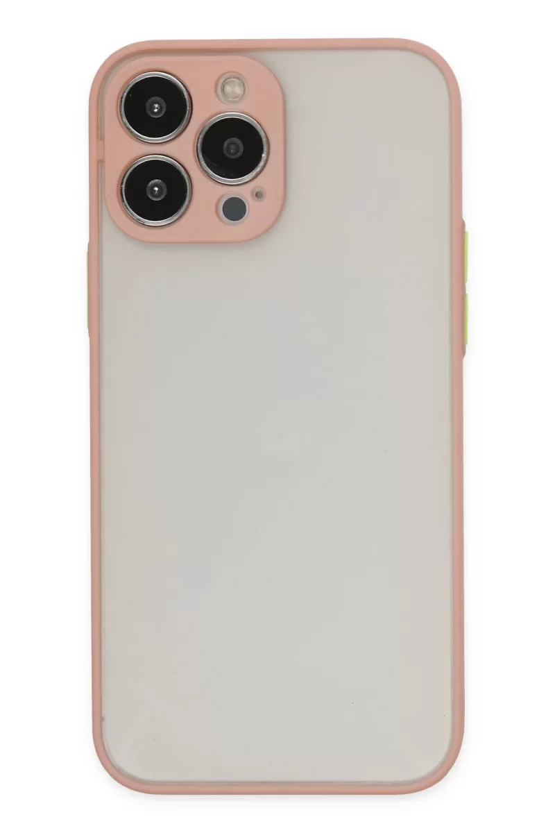 Newface Apple iPhone 14 Pro Max Kılıf Montreal Silikon Kapak - Pembe