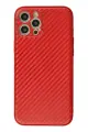 Newface Apple iPhone 12 Pro Kılıf Coco Karbon Silikon - Kırmızı
