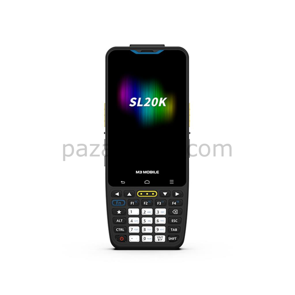 M3 Mobile SL20K, Android 13, WiFi, Bluetooth, 4" Dokunmatik ve Tuşlu Ekran, 4 GB RAM, 64 GB ROM, 2D Karekod, EL Terminali (Kılıf ve Ekran Koruyucu Dahil)