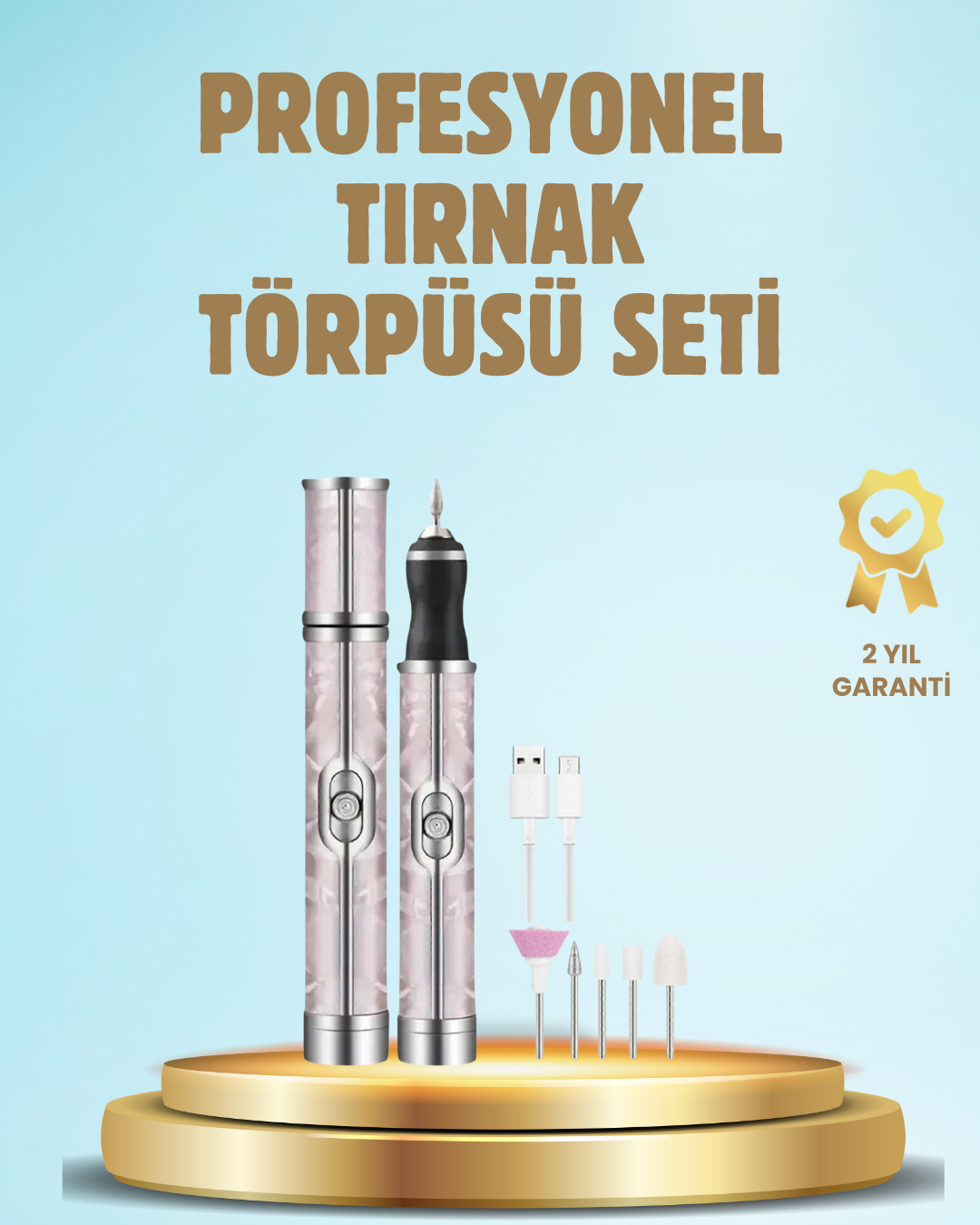 Elektrikli Tırnak Törpüsü Ayarlanabilir Hızlı Manikür Pedikür Cihazı