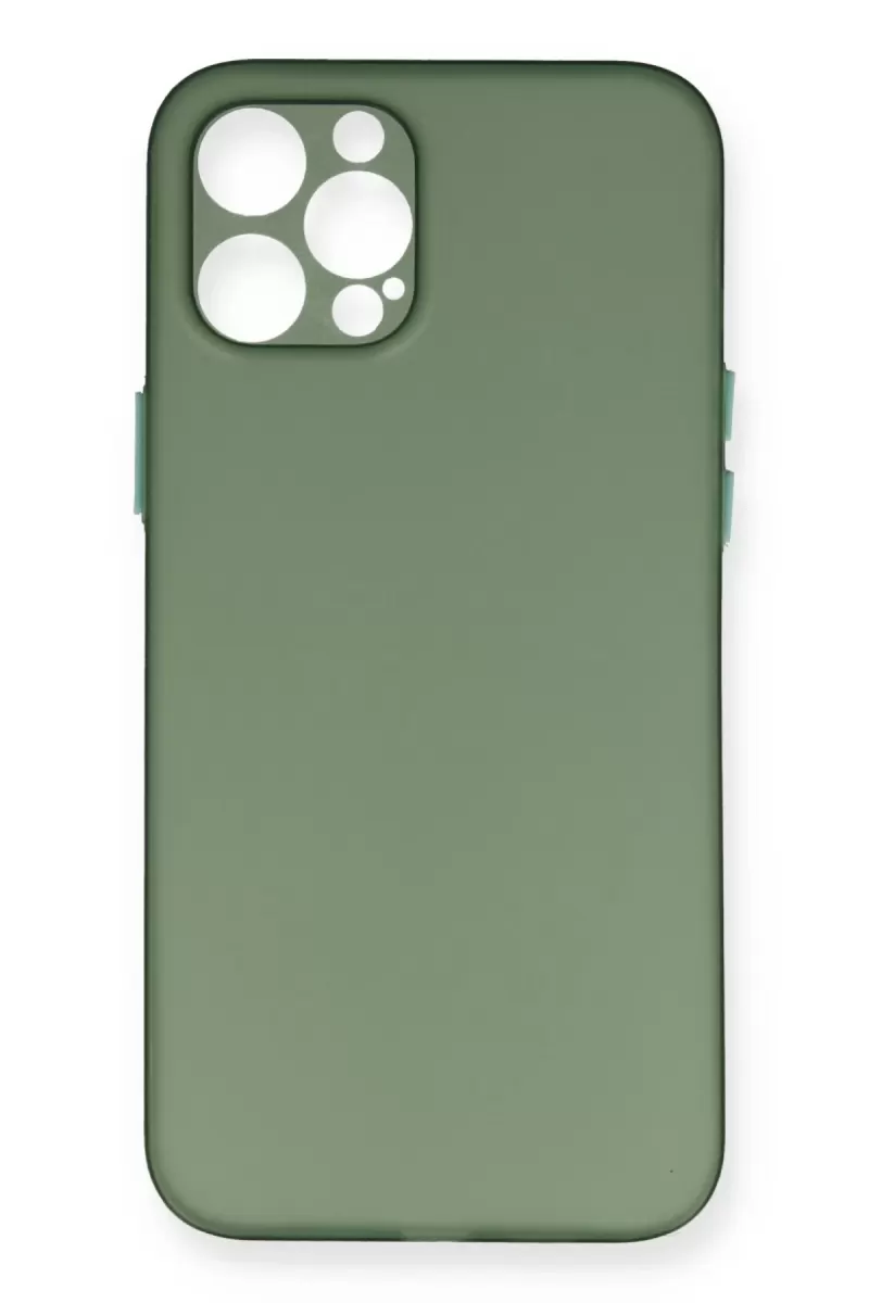 Newface Apple iPhone 12 Pro Kılıf PP Ultra İnce Kapak - Yeşil