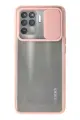 Newface Oppo Reno 5 Lite Kılıf Palm Buzlu Kamera Sürgülü Silikon - Pembe