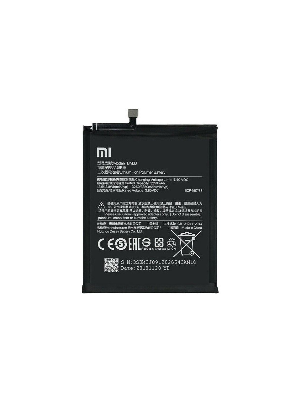Mi 8 Lite Uyumlu Batarya (BM3J)