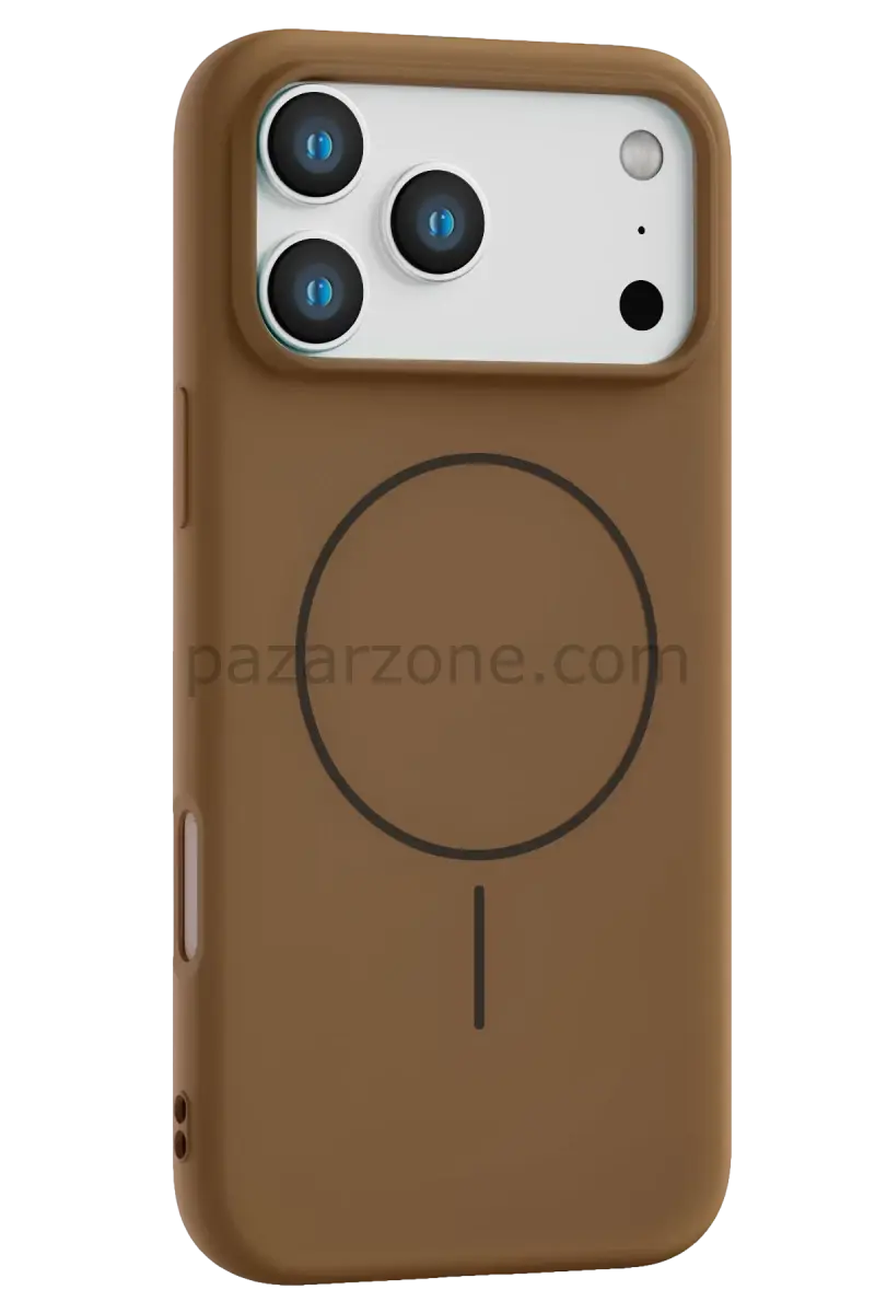 Joko Apple iPhone 17 Pro Max Jully Magsafe Kapak - Kahverengi