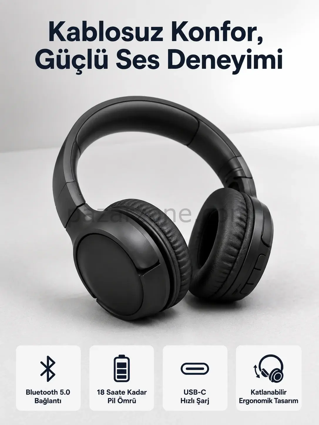 2025 Model Kulak Üstü Bluetooth Hoparlör ANC Özellikli