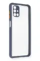 Newface Samsung Galaxy M51 Kılıf Miami Şeffaf Silikon - Gri