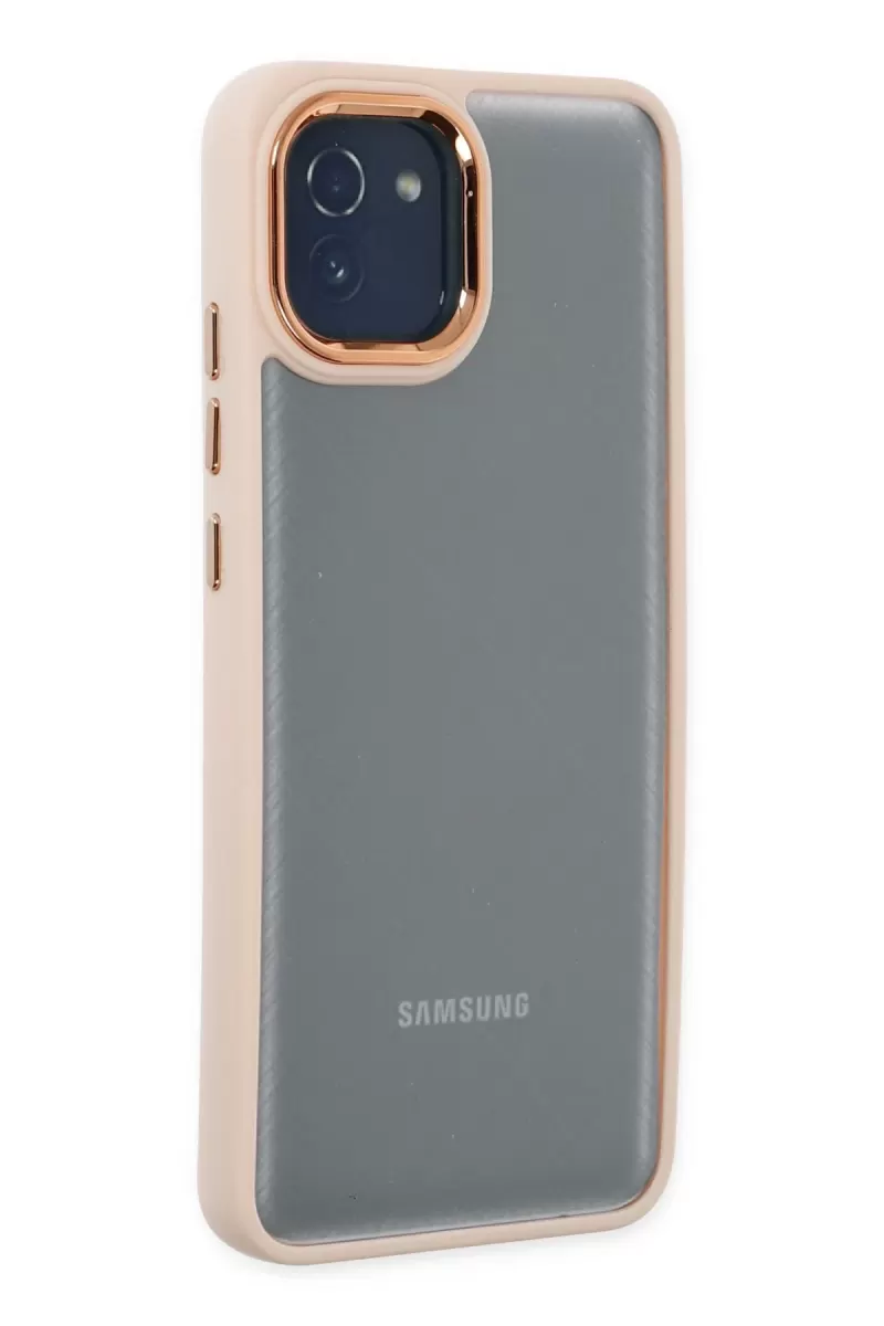 Newface Samsung Galaxy A03 Kılıf Dora Kapak - Pudra