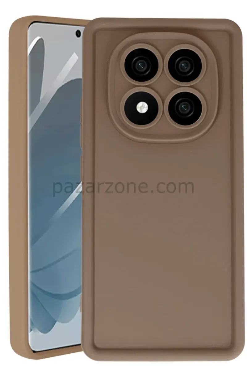 Newface Xiaomi Redmi Note 14 Pro 5G Kılıf Viera Silikon - Kahverengi