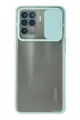 Newface Oppo Reno 5 Lite Kılıf Palm Buzlu Kamera Sürgülü Silikon - Turkuaz
