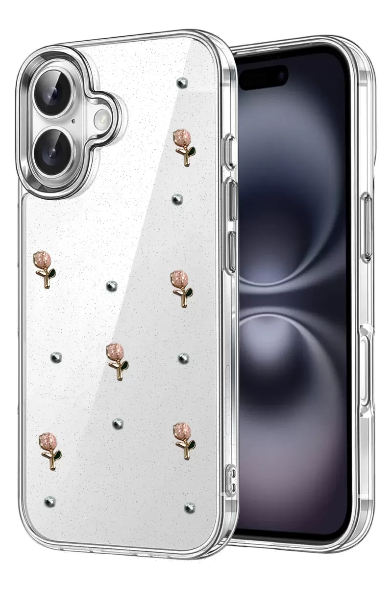 Newface Apple iPhone 16 Plus Fiyonk Desenli Kapak - Desen 6