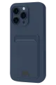 Newface Apple iPhone 16 Plus Kılıf Kelvin Kartvizitli Silikon - Lacivert