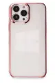 Newface Apple iPhone 13 Pro Max Kılıf Element Silikon - Pembe