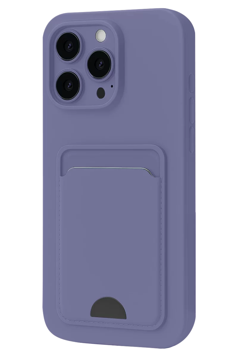 Newface Apple iPhone 16 Plus Kılıf Kelvin Kartvizitli Silikon - Lila