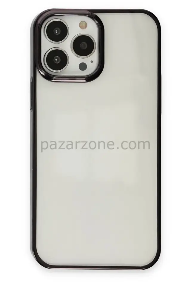 Newface Apple iPhone 13 Pro Max Kılıf Element Silikon - Siyah