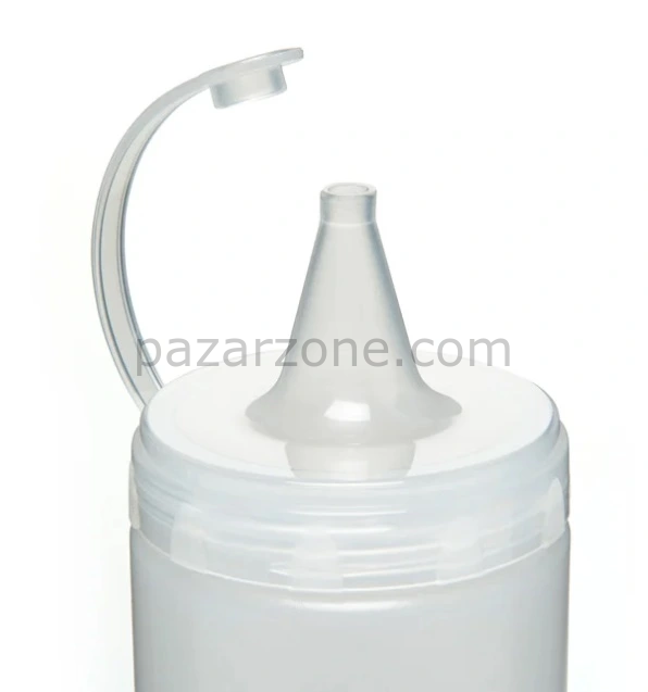 Şeffaf Sos Şişesi - 1000ml Dev Boy