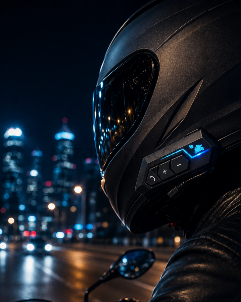 Bluetooth Motosiklet Kask Kulaklığı Mikrofonlu Kablosuz Sürüş Intercomu