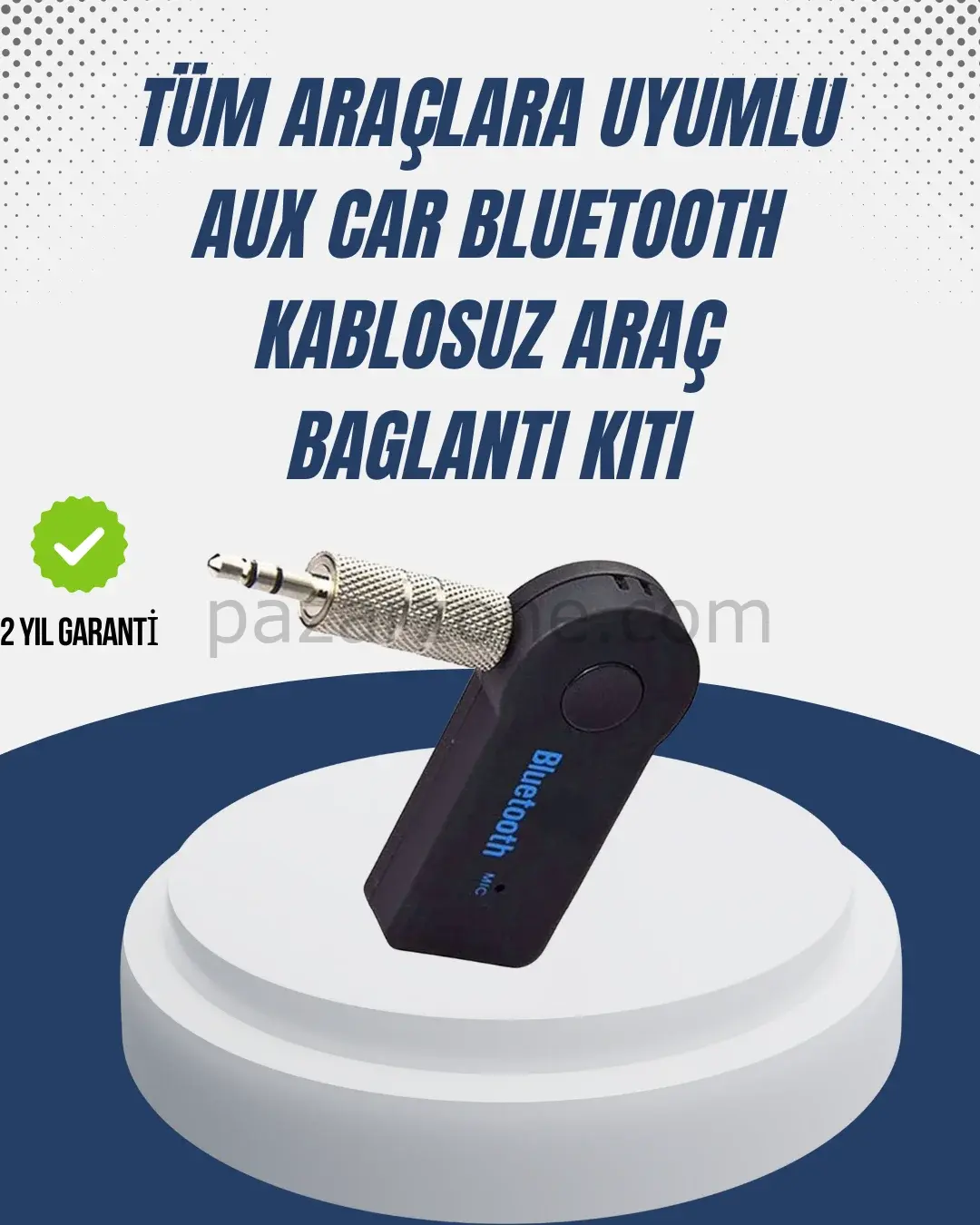 Bluetooth Destekli AUX Müzik ve Konuşma Cihazı