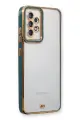 Newface Samsung Galaxy A33 5G Kılıf Liva Lens Silikon - Yeşil