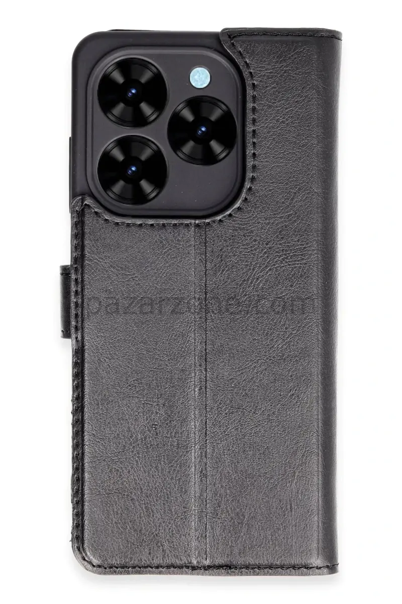 Newface Tecno Spark Go 2024 Kılıf Trend S Plus Kapaklı Kılıf - Siyah