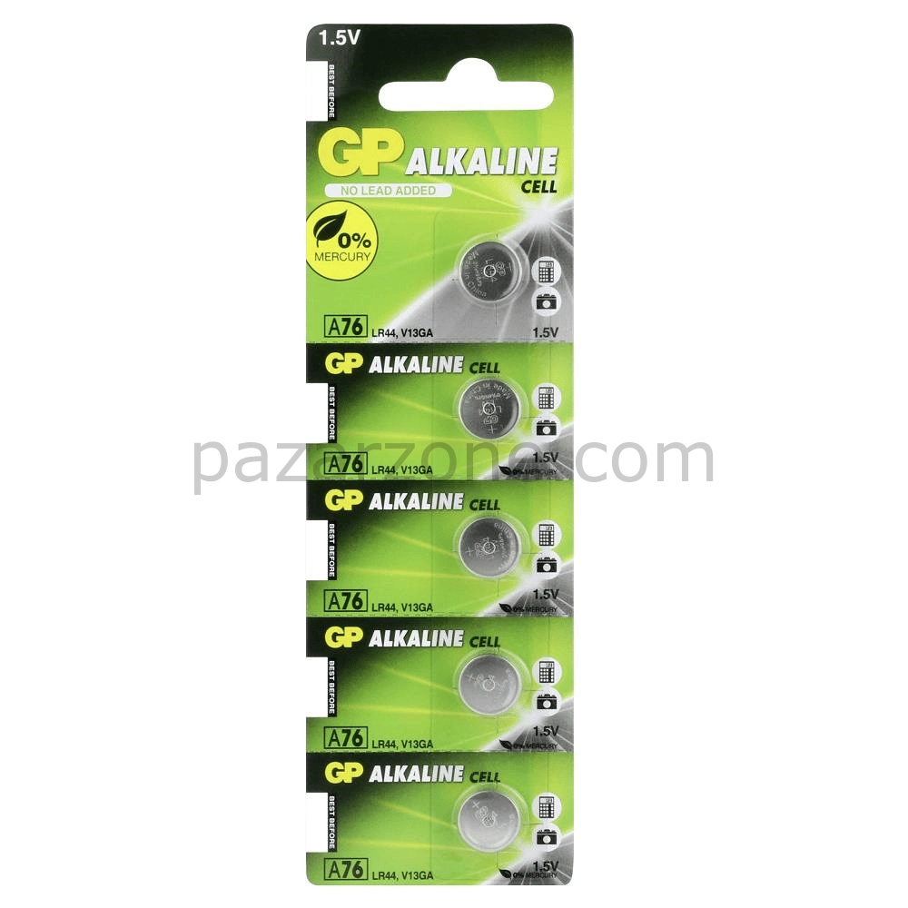 Gp Lr44 A76 1.5v Alkalin Pil 5'li Paket
