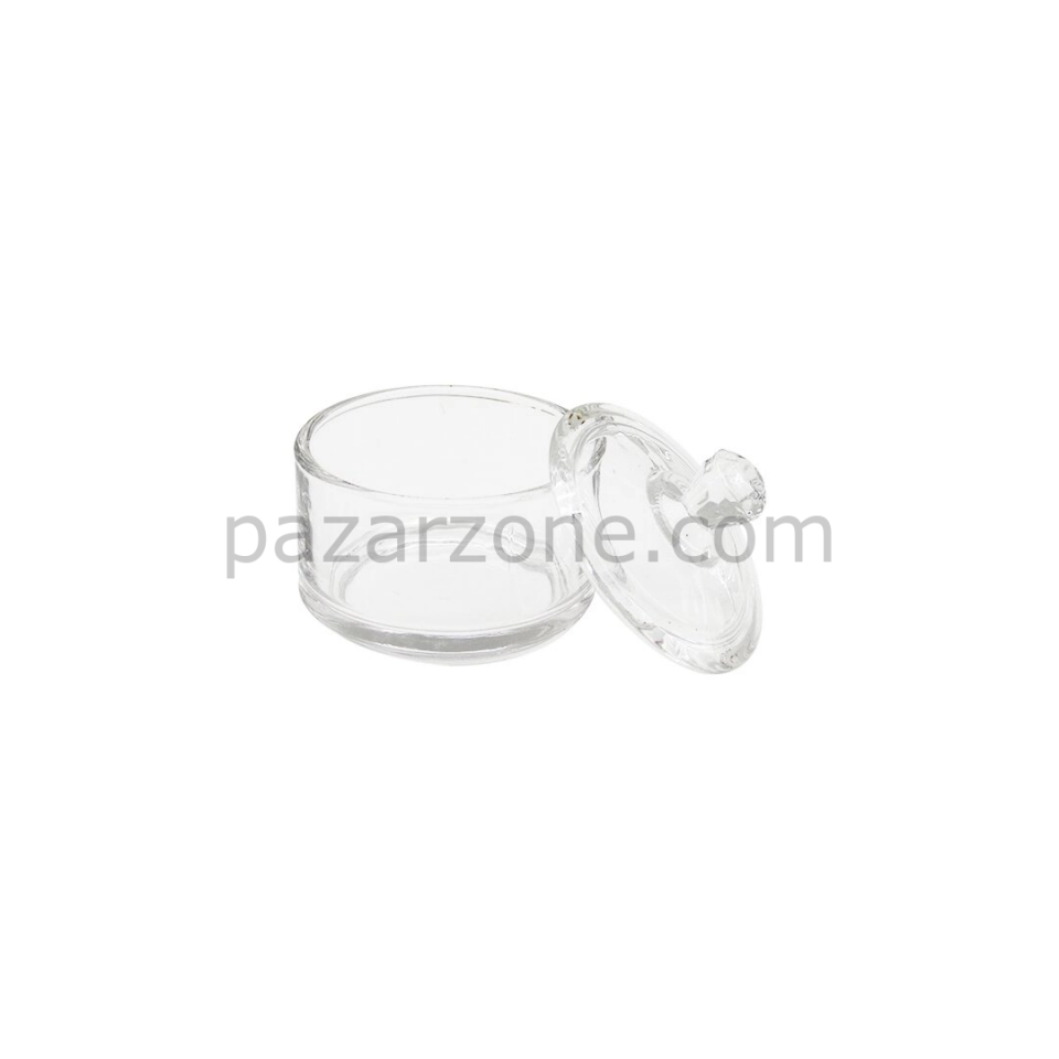 Şekerlik Mini Kapaklı Cam Şekerlik 90ml
