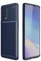 Newface Oppo Reno 5 Pro Kılıf Auto Focus Karbon Kapak - Lacivert