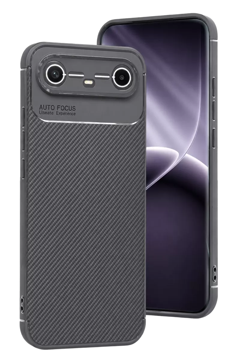 Newface Tecno Spark Slim 5G Auto Focus Karbon Kapak - Gri