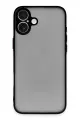 Newface Apple iPhone 16 Plus Kılıf Montreal Silikon Kapak - Siyah