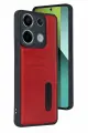 Newface Xiaomi Redmi 15C 4G Sara Kartvizitli Deri Kılıf - Kırmızı