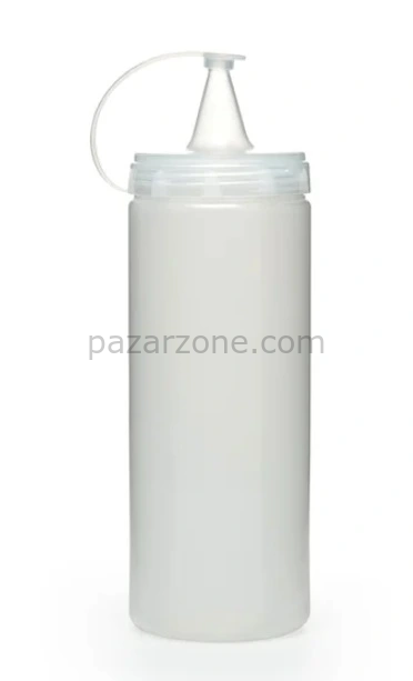Şeffaf Sos Şişesi - 1000ml Dev Boy 3 Adet