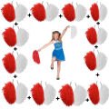 12 Çift Kırmızı-Beyaz Ponpon (24 Adet)